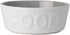 PetRageous Back to Basics Dog Food Bowl, 6-Inch Diameter, 2.5-Cup Capacity, Dishwasher & Microwave Safe, White