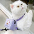 Dog Cute Plush Backpack with Pocket, Adjustable Dog Harness Vest with D-Ring for Cats Small Medium Dogs, Cartoon