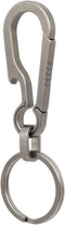 Heavy Duty Titanium Carabiner Clip Hook EDC Keychain - Anti-Lost Quick Release Key Chain for Keys