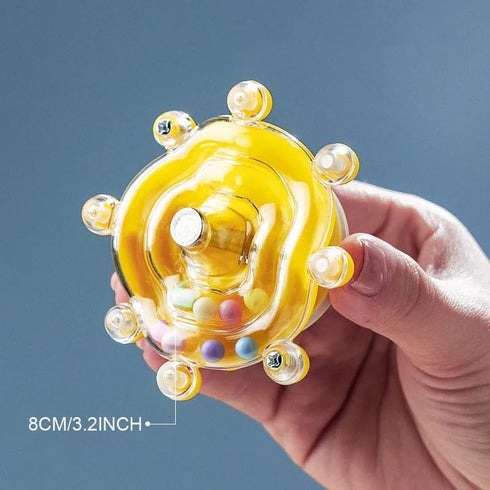 LEZHUJIA 5-Pack Interactive Rotating Treat Dispenser for Small and Medium Parrots Cage-Mounted Toy with Spinning Balls