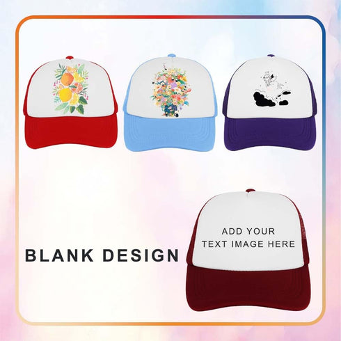 ZH 12 Pcs Sublimation Trucker Hats - Blank Mesh Baseball Cap for Men and Women
