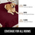 Gorilla Grip 100% Waterproof Dog Blanket, Tear & Slip Resistant Pet Friendly Throw for Small Pets, 30x70 Burgundy