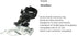 Front Derailleur 3 Speed, FOMTOR Universal 31.8mm and 34.9mm Aluminum Alloy Bike Derailleurs for MTB, BMX, Road Bikes