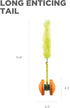 Outward Hound Tail Spinner Squeaky Dog Chase Toy with Furry Tail