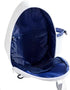 White PU One Shoulder Crossbody Tennis Backpack Sling Bag for Women with Water Bottle Holder
