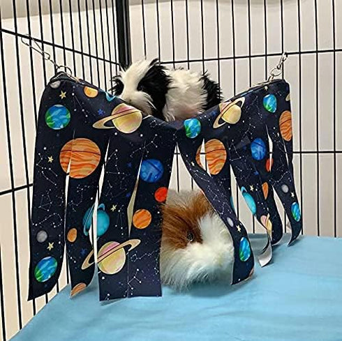 Guinea Pig Hideout, Fleece Forest Corner Hideaway for Guinea Pigs, Ferrets, Chinchillas, Rats, Bunny & Small Animals