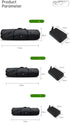 Large Capability Waterproof Folding Tent Storage Carry Bag for Camping Hiking Picnic Organizer (Black-S)