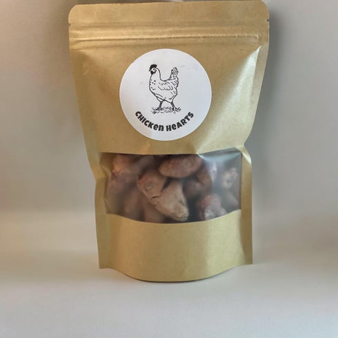 Freeze Dried Chicken Hearts - Freeze Dried Dog Treats, 2.5 oz for Dogs & Cats - Grain Free & Gluten Free