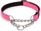 Martingale Dog Collars, Reflective Nylon Soft Padded Training Collar with Stainless Steel Chain for Small Medium Large
