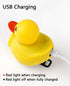 Kids Lovely Yellow Duck Bike Bell, Rubber Bicycle Horn with LED Light - for Children and Adults Outdoor Sport
