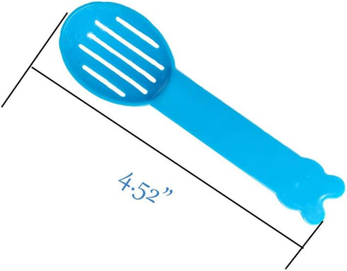 SEIS 3 Pack Hamster Dustpan and Broom Set, Mini Guinea Pig Sweeper for Small Animals (Blue)