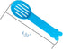 SEIS 3 Pack Hamster Dustpan and Broom Set, Mini Guinea Pig Sweeper for Small Animals (Blue)