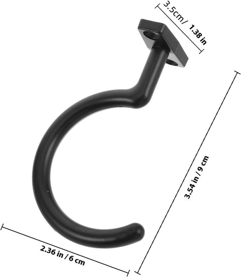 ABOOFAN Billiard Table Cue Hook Pool Table Side Hanger Black Iron Snooker Supply Replacement Cue Rack Accessory