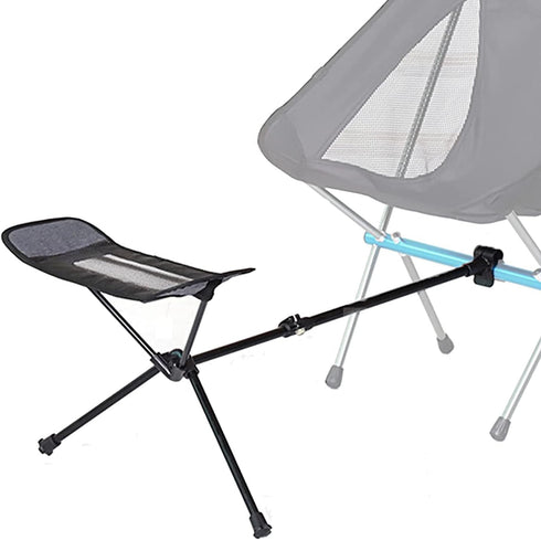 LSLANSOON Folding Attachable Footrest Leg Rest Camping Chair Accessories for Reclining Swing Chair Moon Chair Beach
