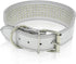 Berry Pet Rhinestones Dog Collars - 2" Width with 5 Rows Full Sparkly Crystal Diamonds for Medium & Large Dogs, 15-18"