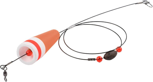 360 Rig(1oz FABULETTA Weighted Popping Cork Fishing Floats, Loud Shrimp Click Beads, High Visibility Fluorescent Foam