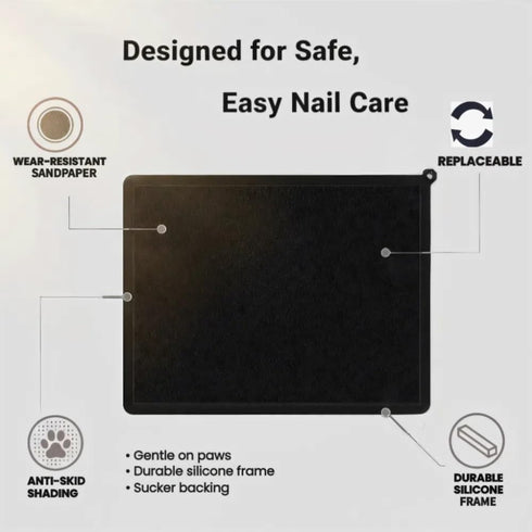 BXTSZZ Silicone Pet Nail Care Pad Claw Scratch Board for Dog and Cat File Toy Replaceable Sandpaper to Shorten a Pet