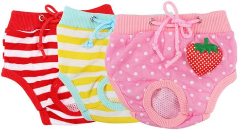 MERRYHAPY Comfortable Pet Safety Pants for Dogs and Cats Washable Dog Diapers with High Absorbency Sanitary