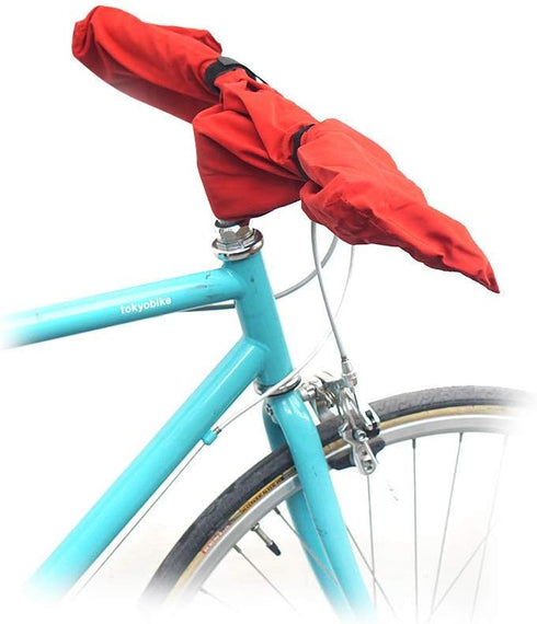 Vincita Water-Resistant Durable Handlebar Rain Cover Red for Mountain Bikes, Folding Bikes, E-Bikes