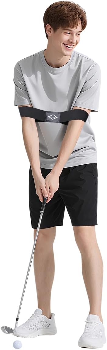 Scott Edward Pro Golf Swing Training Aid, Swing Correcting Arm Band for Golf Beginners, Man, Boy, Male