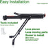 Urby Fat Tire Bike Rack and Electric Bike Rack, Cargo Rack with Load Capacity for Bicycles