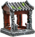 Saim Aquarium Decorations Classical Ancient Temple Ruins Ornament Chinese Old Building Decorations for Betta Fish Tank