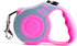 Retractable Dog Leash, Lightweight 10/16FT with Non-Slip Handle for Small Medium Dogs (Gray Pink, 16 FT)
