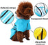 Wizland Reflective Dog Raincoat, Lightweight Waterproof Rain Jacket with Hood for Puppies, Blue L