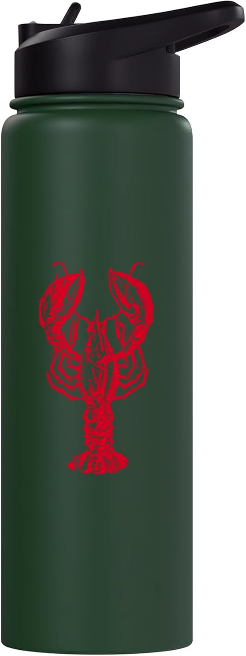Lobster T-shirts & Merch Molt Lobster Party, Red Claws Out, Crab Rave Survivor Stainless Steel Insulated Water Bottle