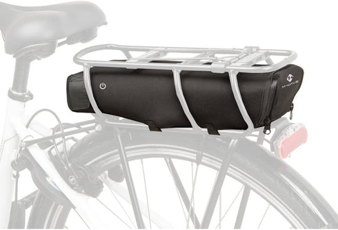 M-Wave Protect Carrier Cover for E-Bike Battery - Black, Durable Protection