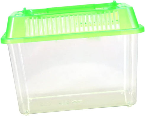 Fish Tank Home and Fish Supplies Tank- Desk Tank Portable Other Carrier Critters Betta Color Transparent Small Reptile Tankplastic Lid Design with Store Cutout Pet Gallon
