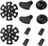 Hiking Walking Sticks Replacement Tips 10 Pack, Rubber Protectors, Snow & Mud Baskets Set for Trekking Poles