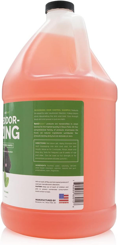 Bark 2 Basics Deodorizing Dog Shampoo - 1 Gallon, Powerful Odor Neutralizer, Naturally Derived Ingredients