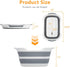 7.1 (27L) 30 lbs Goderewild Collapsible Pet Bathtub, Gal - Foldable Bathing Tub with Drain Plug for Dogs & Cats Under