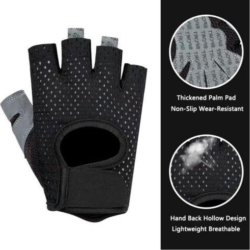 CaySep Workout Gloves for Women Men Non-Slip Breathable Gym Gloves for Weightlifting Cycling Exercise Climbing