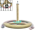 Wooden Spinning Parrot Perch Toy - Fun Exercise Accessory for Birds