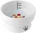 Necoichi Raised Cat Water Bowl, Elevated, with Measurement Lines, Dishwasher and Microwave Safe, No.1 seller in Japan! (Jelly Bean, Regular)