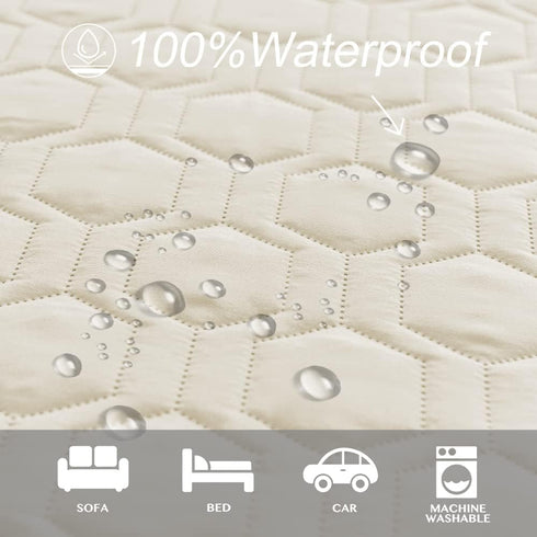 Waterproof Anti-Slip Dog Bed Cover and Pet Blanket, Sofa Pet Bed Mat, Incontinence Mattress Protectors for Most Pets,
