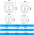 Mini Fish Classic Drum - Transparent Plastic Round Bowl Aquarium for 360° View Centerpiece