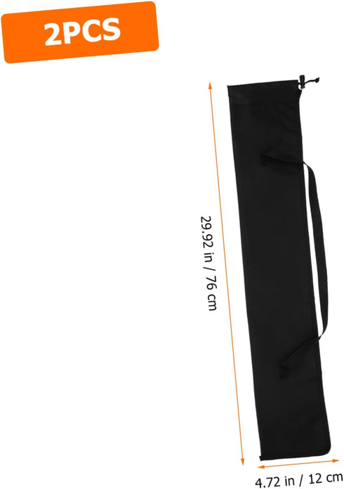 Hiking Pole Bag 2pcs, Storage Tote for Climbing Stick, Waterproof Hiking Accessories for Trekking Poles Holder