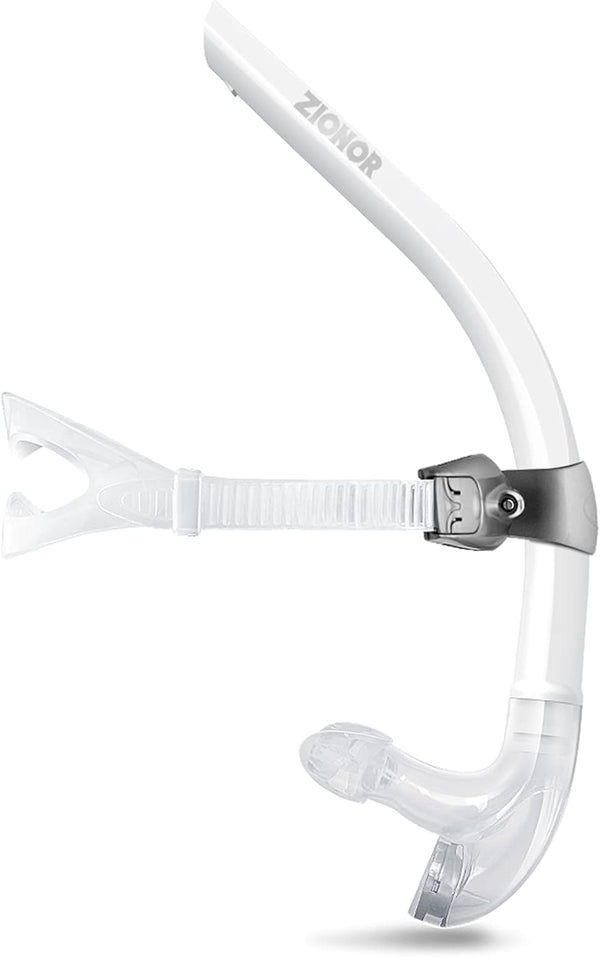 ZIONOR Snorkel Lap Swimming Training Diving Snorkeling Comfortable Mouthpiece with One-Way Purge Valve for Pool Open