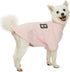 Blueberry Pet Pink Baseball Fans Favorite Floral Jacquard Pullover Dog Sweatshirt, Back Length 20", Pack of 1
