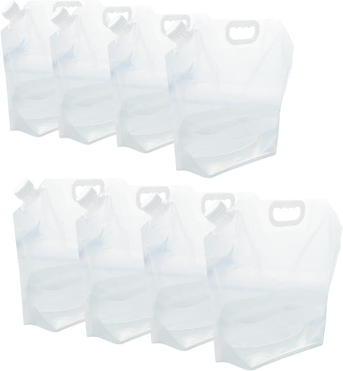 WMXWAN 21 Gallons (8 pcs, 2.6 Gallons Each), Water Storage Containers, Foldable Water