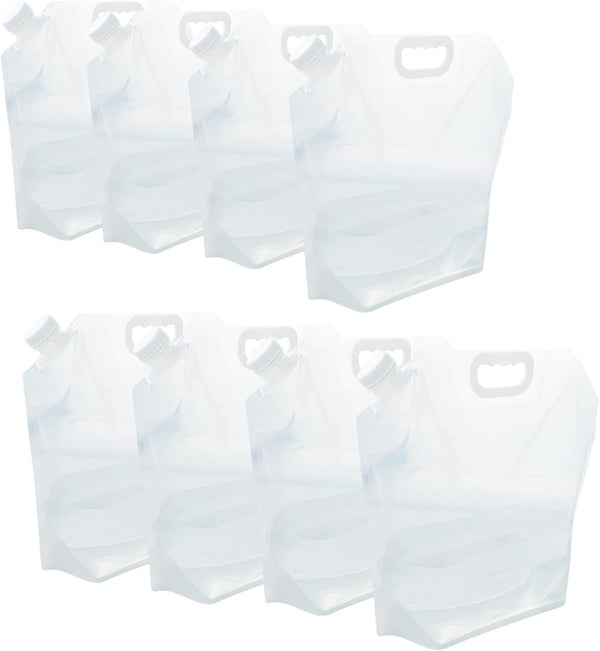 WMXWAN 21 Gallons (8 pcs, 2.6 Gallons Each), Water Storage Containers, Foldable Water