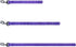 Short Dog Leash with Soft Cushion | 18 Inch Lead for Large Dogs (Ultra Violet)