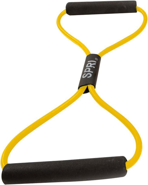 SPRI Ultra Toner Figure 8 Resistance Band with Padded Handles for Exercise & Fitness Training
