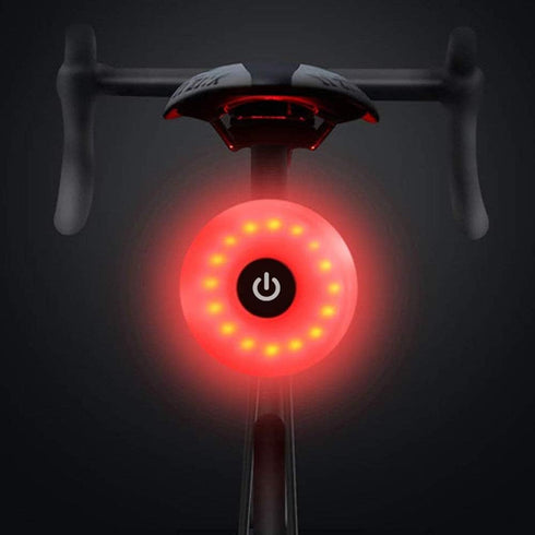 WASAGA USB Rechargeable Bike Tail Light, Waterproof Red LED Rear Bicycle Light for Safety