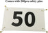 1-50 Pack Durable Waterproof Marathon Race Bibs with Large Numbers - with Safety Pins