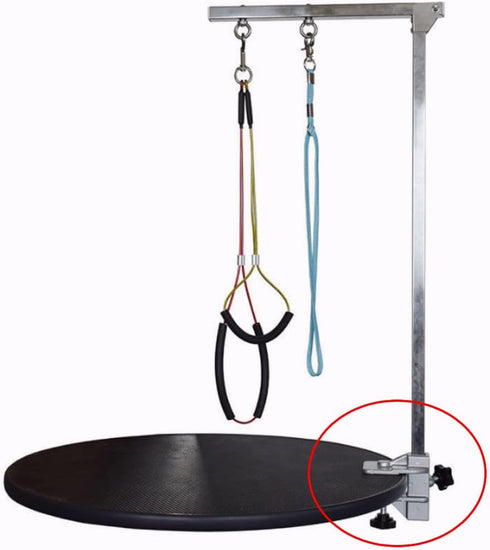 Pet Grooming Table Arms Clamp, Metal H Bar Clamp Holder for Grooming Table Accessories