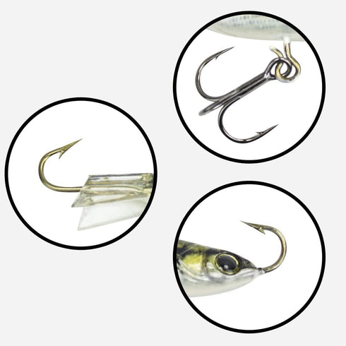 LunkerHunt Bass Fishing Swimbaits and Jigs, Triple Action Walleye Jigs, Saltwater Bait